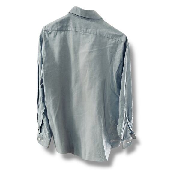 Chaps Men's Regular Fit Button-Down Dress Shirt, Blue, Size XL (17-17.5, 32/33) - Picture 3 of 4